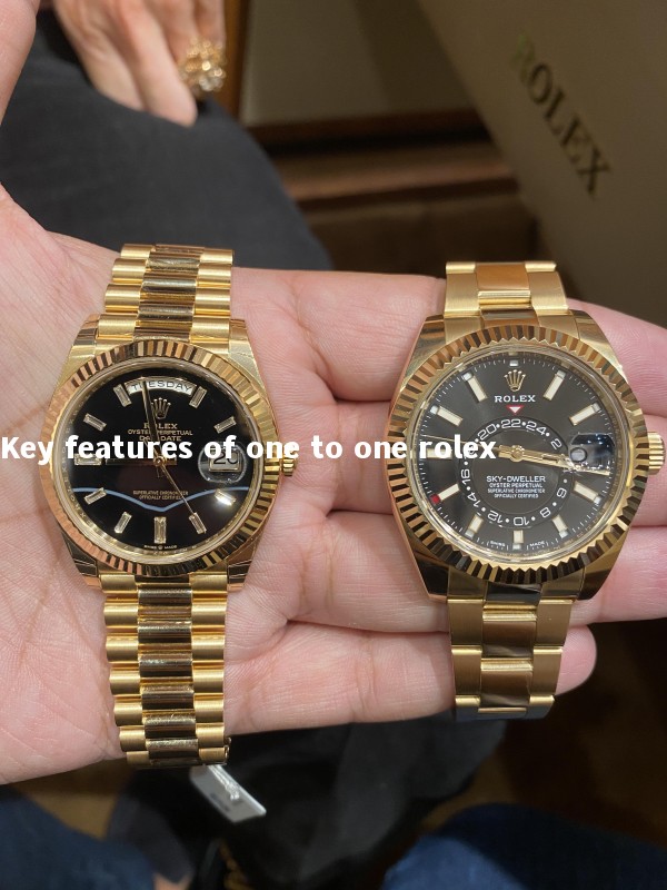 Key features of one to one rolex